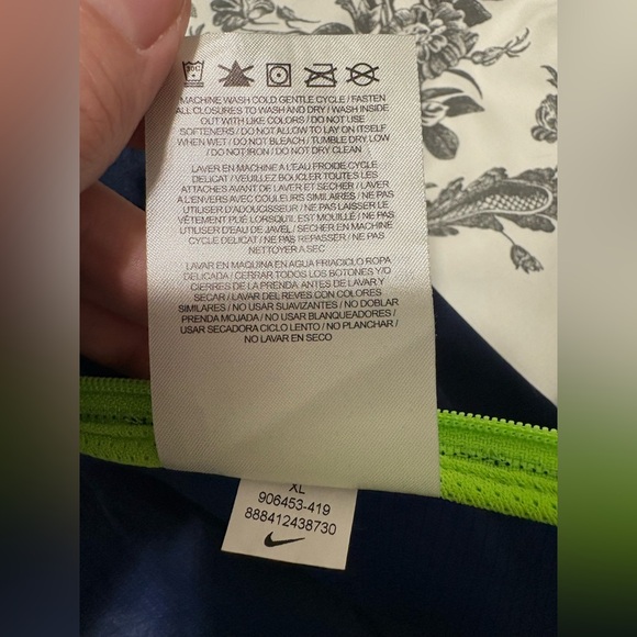 Men's Nike Navy Seattle Seahawks Sideline Alpha Fly Rush Pullover Jacket XL - Picture 8 of 14